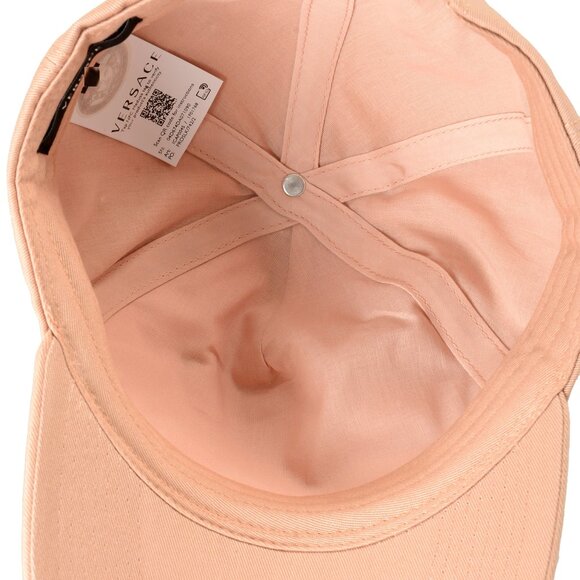 Versace Unisex Logo Print Medusa Head Light Pink Baseball  display picture 1